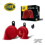 Claxon Hella Tipo Caracol 12v Rojo