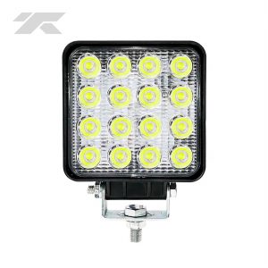 Faro Pirata Cuadrado 16-Led Blanco