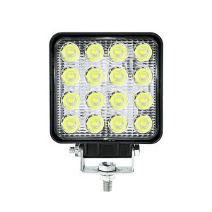 Faro pirata cuadrado 16-led blanco