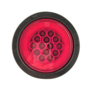 Faro posterior led 15 redondo borde/neón rojo