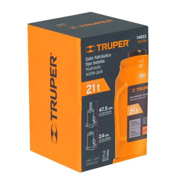 Gata Tipo Botella 21Tn Hidráulica Truper - Imagen 2
