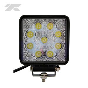 Faro Pirata Cuadrado 9-Led Blanco