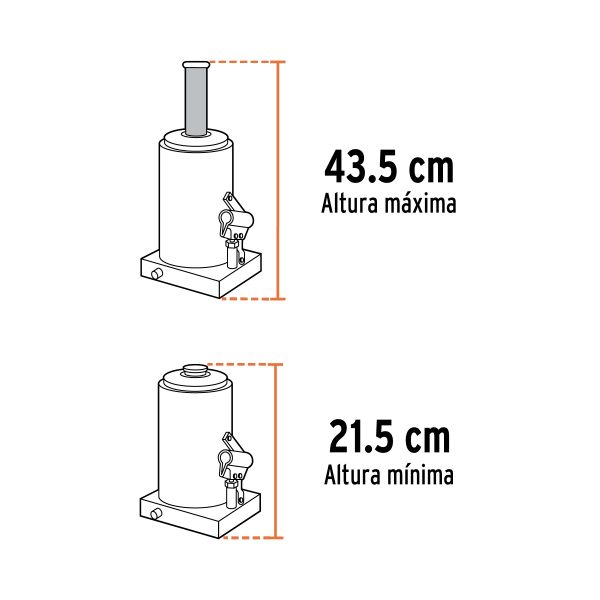 Gata Tipo Botella 6Tn Hidráulica Truper - Imagen 4