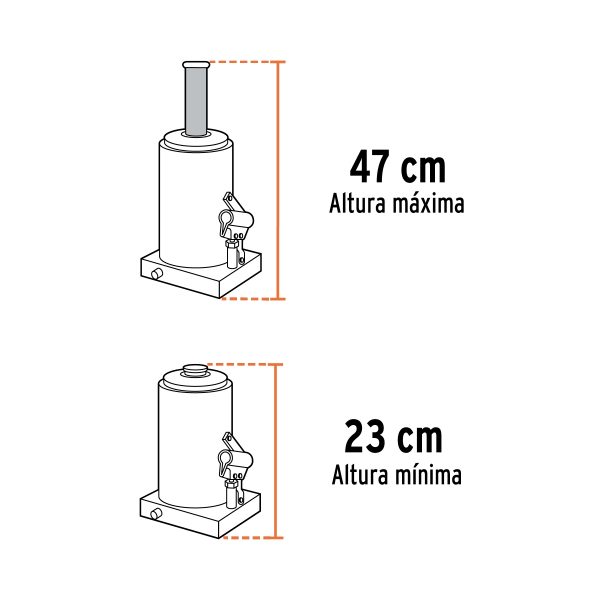 Gata Tipo Botella 8Tn Hidráulica Truper - Imagen 4