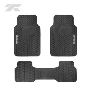 Piso Sparco Pvc Para Auto Camioneta Negro