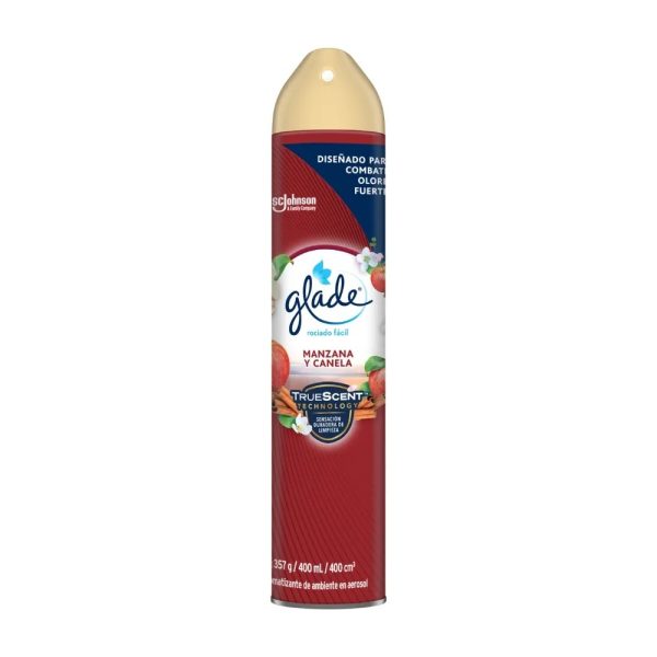 Ambientador Aerosol Glade 400ml Manzana Canela