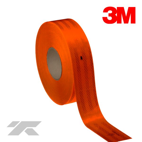 Cinta Reflectiva 3M 2"x45.7m Naranja