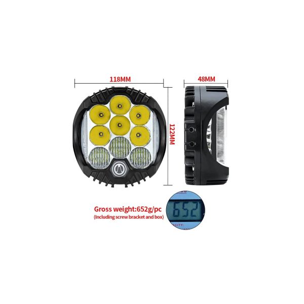 Faro Led Force 7pg 9v/80v 90w 6000k Blanco - Imagen 2