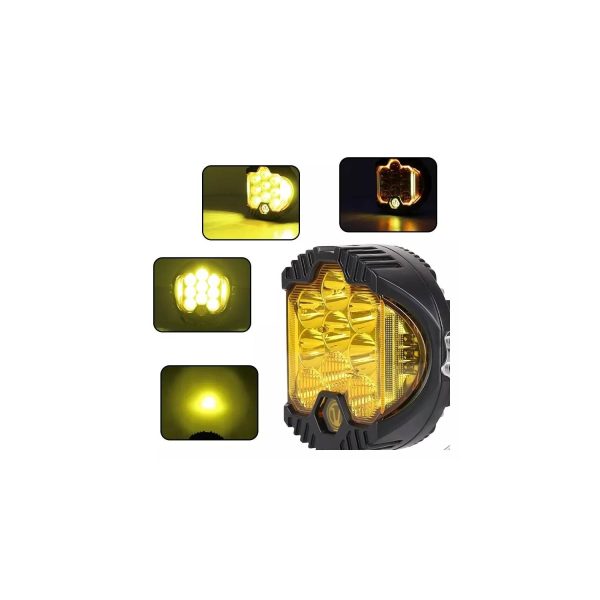Faro Led Force 7pg 9v/80v 90w 6000k Amarillo - Imagen 2