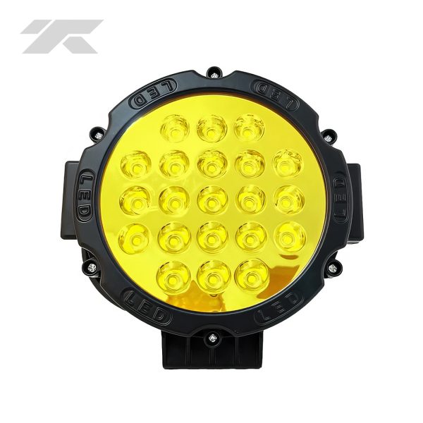 Faro Led Redondo 7Pg 21Led 12v/24v Amarillo