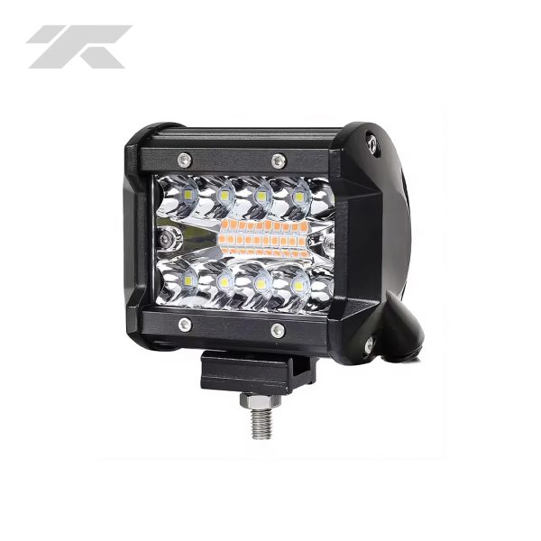 Luces Led Barra Dual 9cm Recto Multifunción Ámbar/Blanco