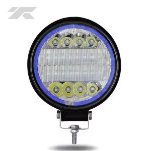 Faro Pirata Redondo LED-40'' 12V-24V con Borde Azul