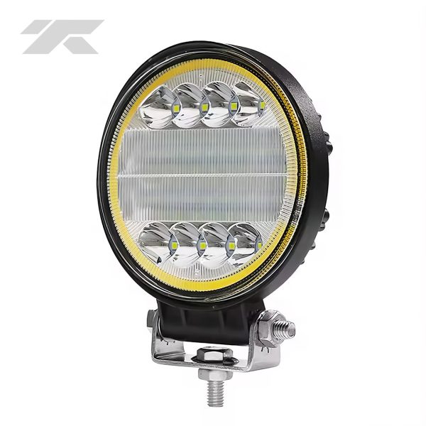 Faro Pirata Redondo LED-40'' 12V-24V con Borde Blanco