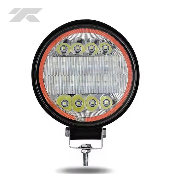 Faro Pirata Redondo LED-40'' 12V-24V con Borde Rojo