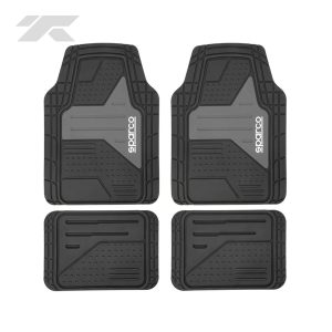 Piso Sparco Pvc Para Auto Camioneta Gris